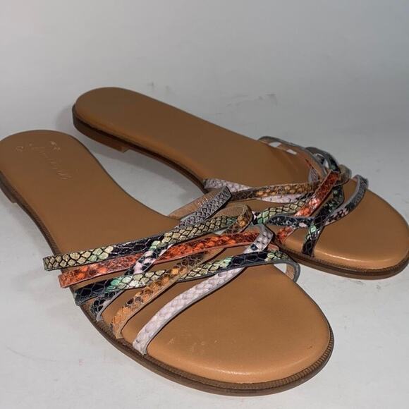 Madewell the tracie criss cross slide sandal - Picture 1 of 7